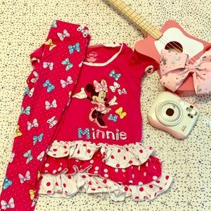 Disney little girls XS (4) Minnie outfit